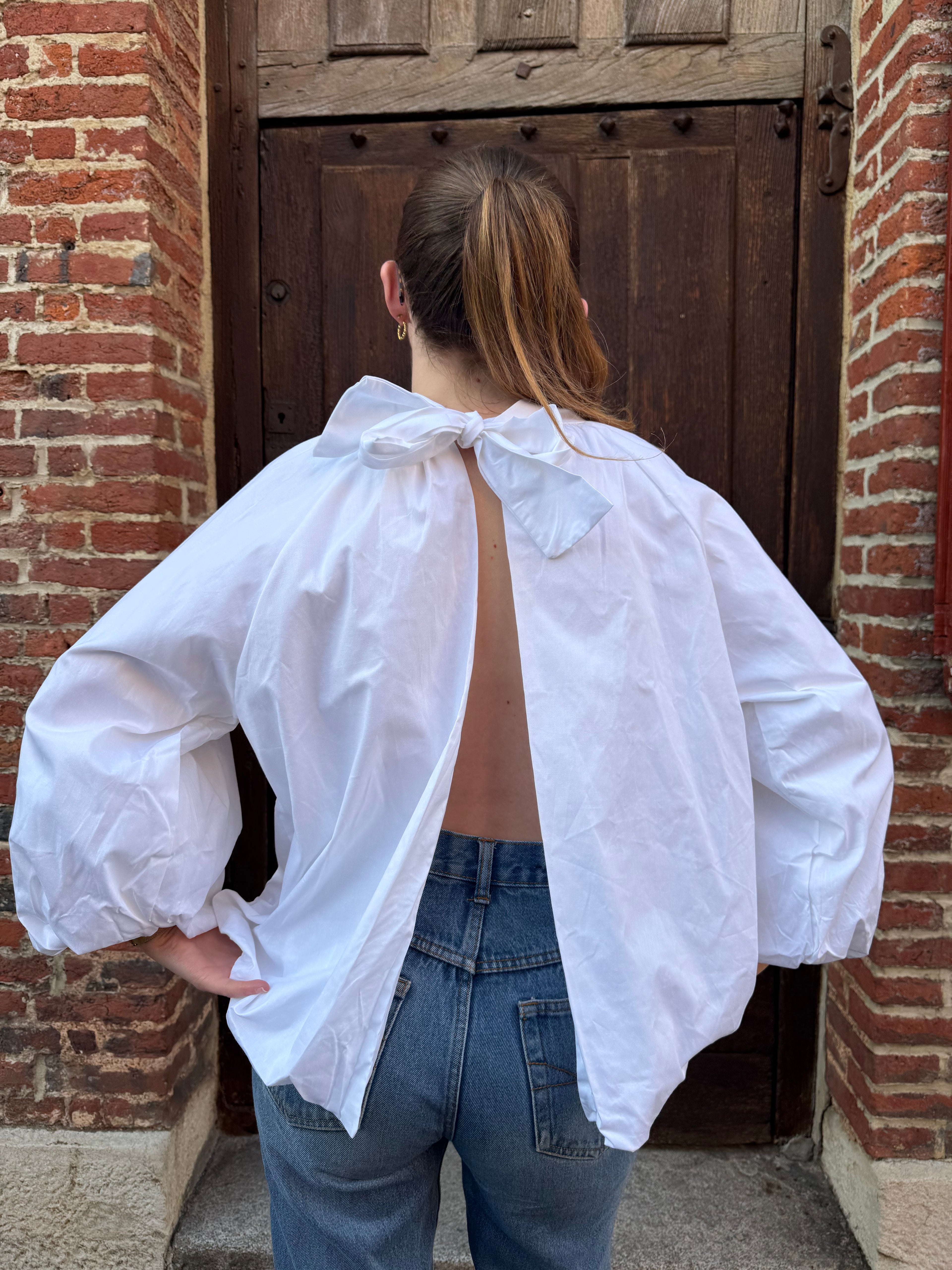 BLOUSE DOS NU BLANCHE