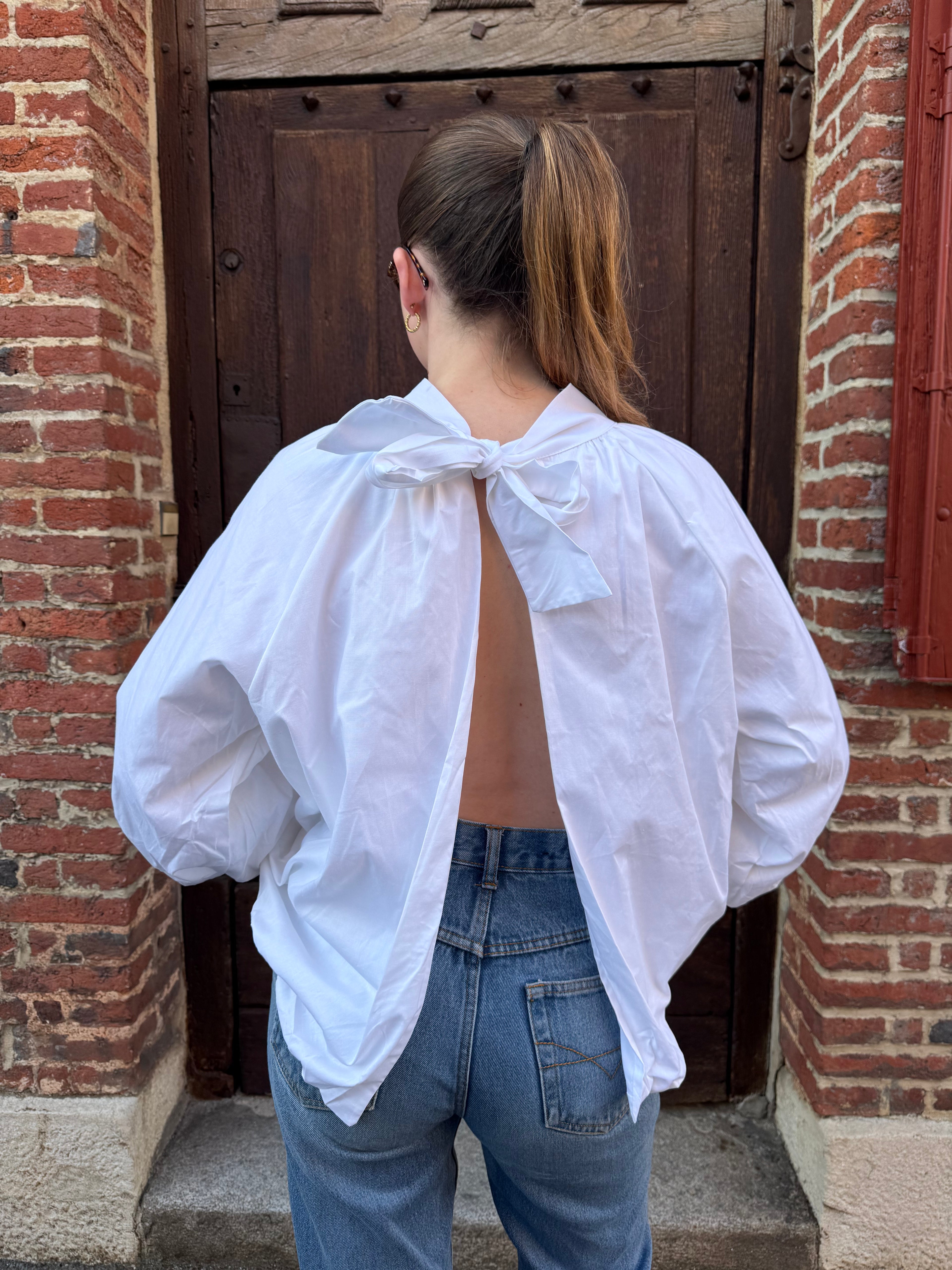 BLOUSE DOS NU BLANCHE