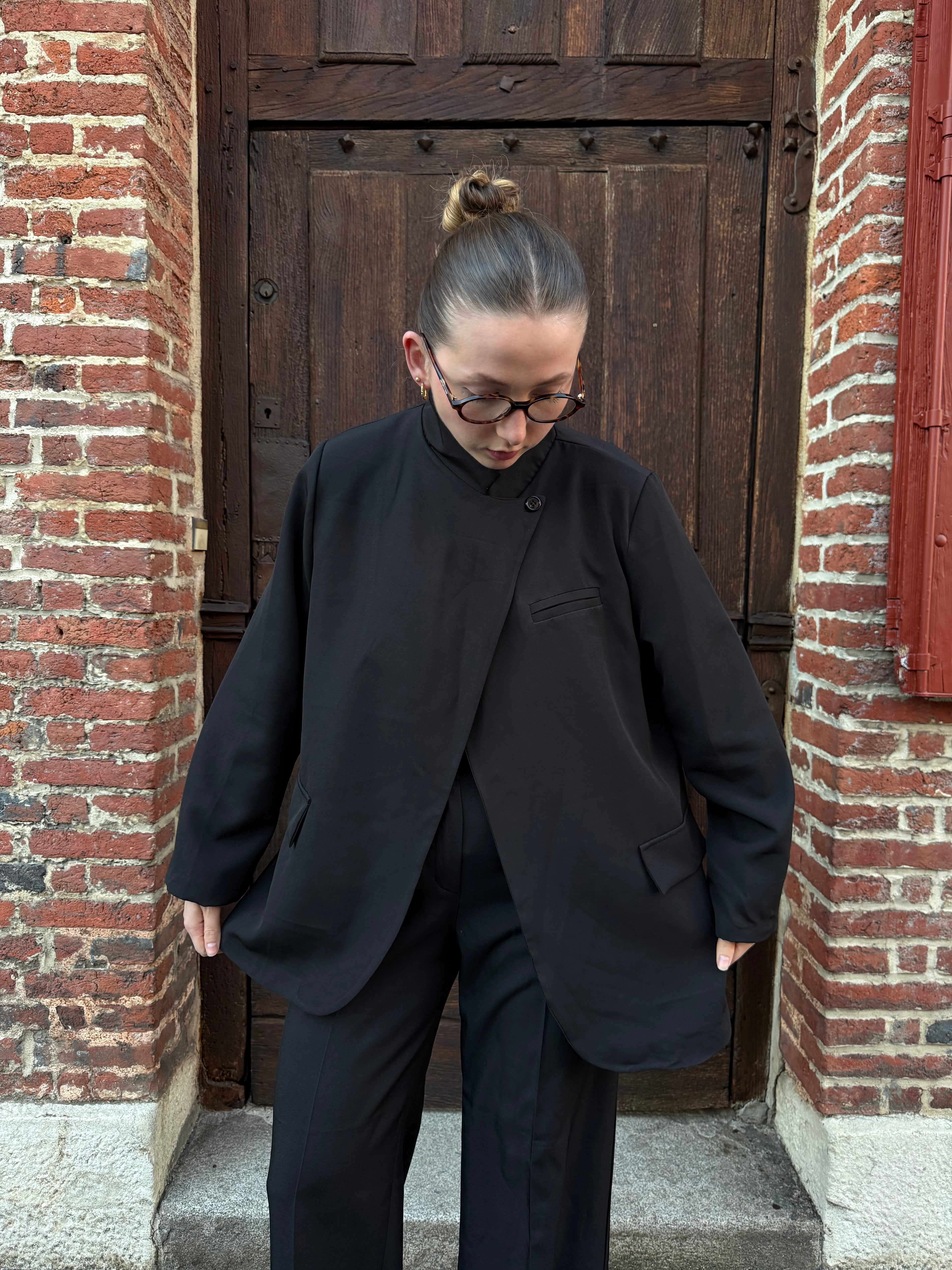 BLAZER ASYMETRIQUE NOIR